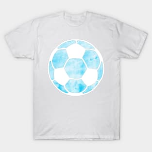 Soccer Ball Light Blue T-Shirt